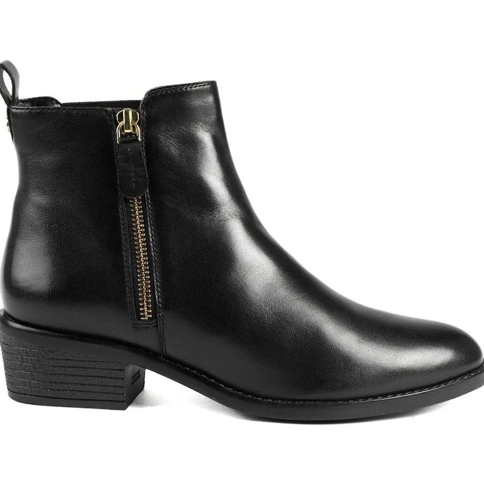 Van Dal Barlow II Extra Wide Leather Ankle Boots - Black Leather