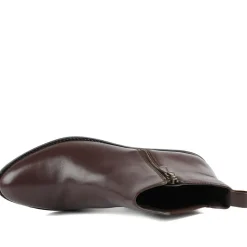 Van Dal Barlow II Wide Fit Leather Ankle Boots - Brown Leather