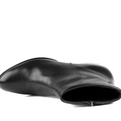 Van Dal Dove Leather Ankle Boots - Black Leather