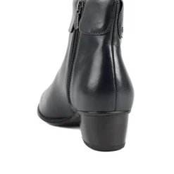 Van Dal Dove Leather Ankle Boots - Navy Leather