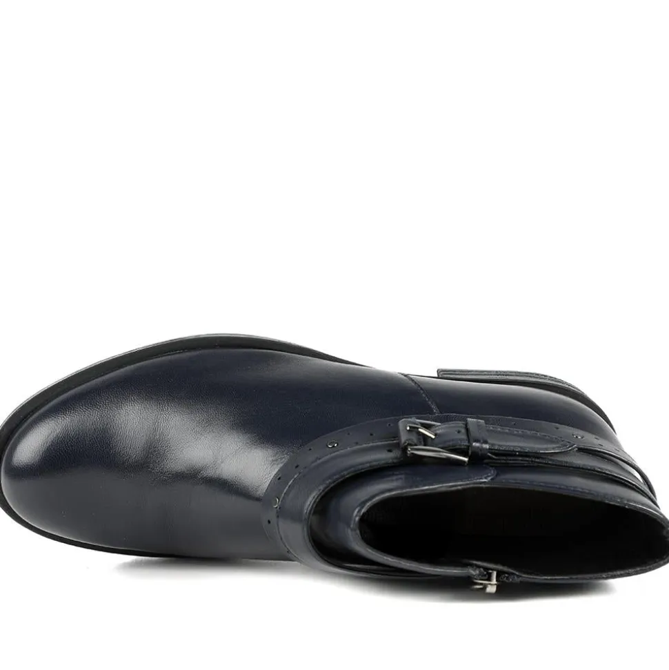 Van Dal Fiesta II Extra Wide Fit Ankle Boots - Navy Leather