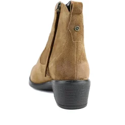 Van Dal Jessie Wide Fit Leather Ankle Boots - Tan Suede
