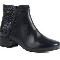 Van Dal Manon Leather Ankle Boots - Navy