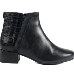 Van Dal Manon Leather Ankle Boots - Navy