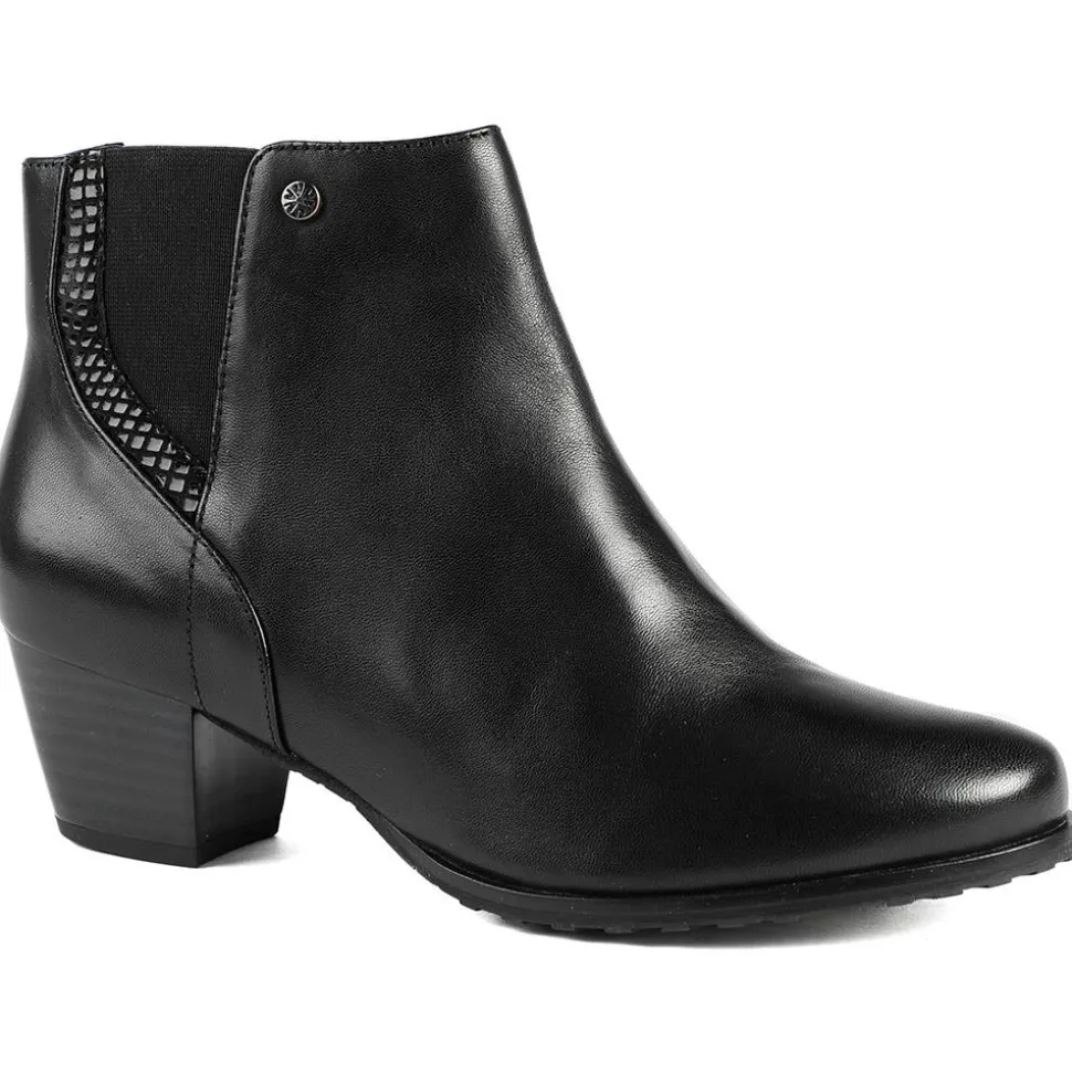 Van Dal Swanton Leather Ankle Boots - Black Leather