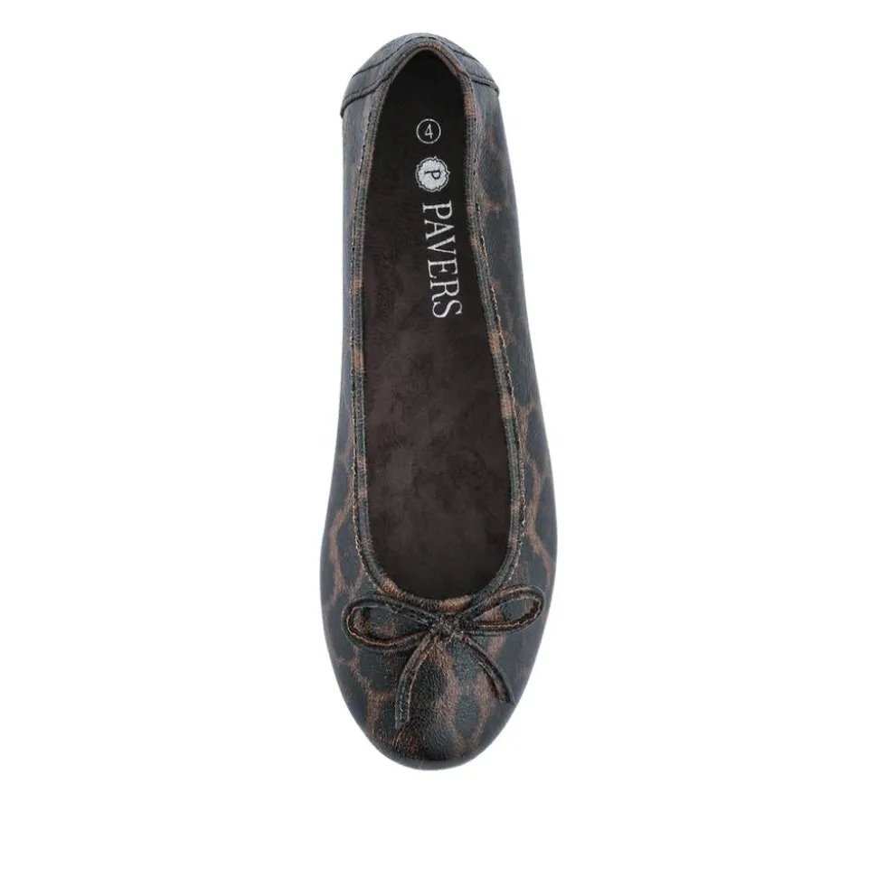 Vegan Bow-Detailed Pumps - DARK LEOPARD