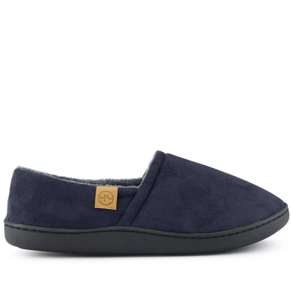 Warm Full Slippers - Navy