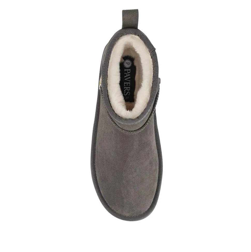 Warm Lightweight Slipper Boots - Grey