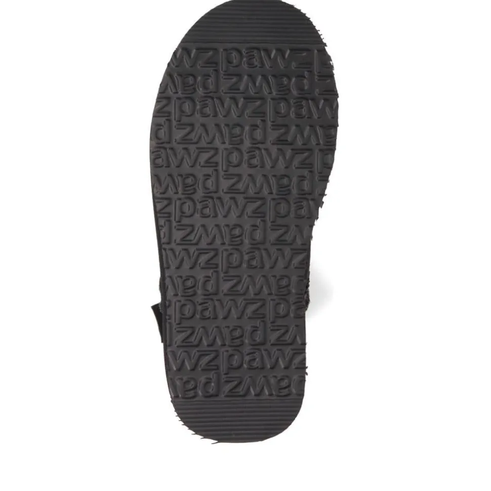 Warm-Lined Calf-Length Boots - Black