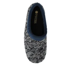 Warm-Lined Full Slippers - Navy