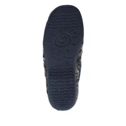 Warm-Lined Full Slippers - Navy