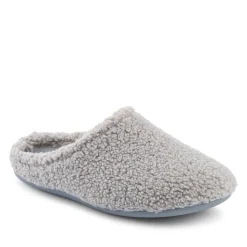 Warm-Lined Lightweight Slippers - Grey