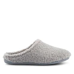 Warm-Lined Lightweight Slippers - Grey