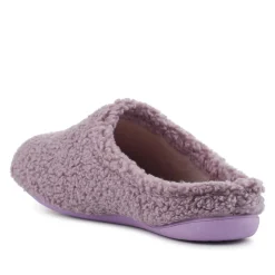 Warm-Lined Lightweight Slippers - Lilac