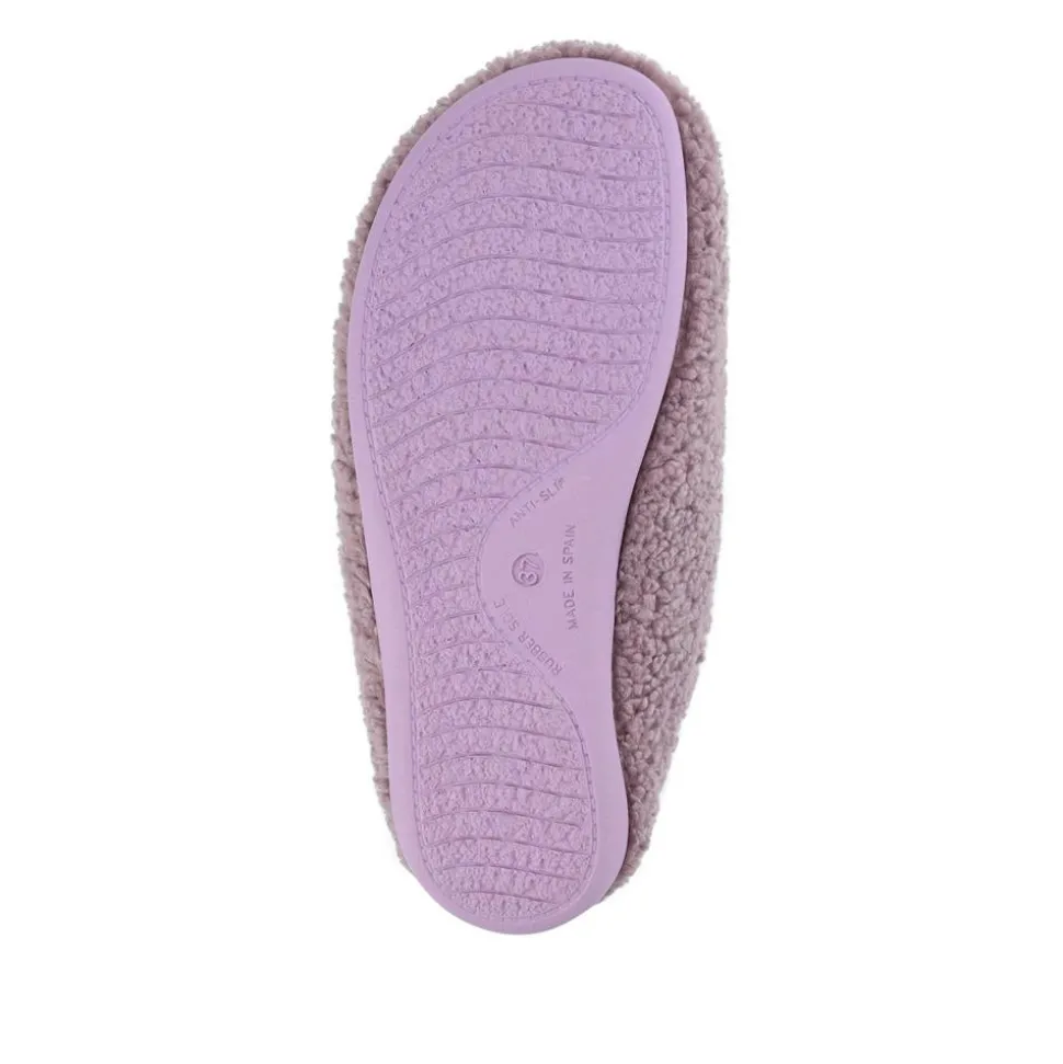 Warm-Lined Lightweight Slippers - Lilac