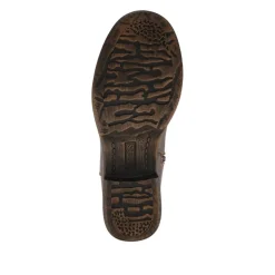 Warm Lined Long Boots With Inside Zip - Brown