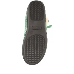 Warm-Lined Touch-Fasten Slippers - Green