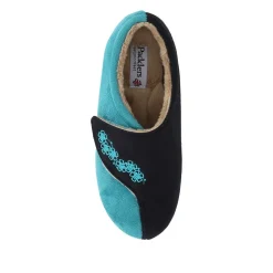 Warm Touch-Fasten Slippers - Navy