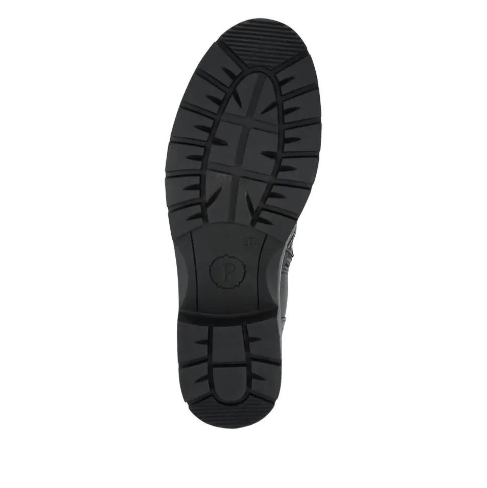 Water-Resistant Biker Boots - Black