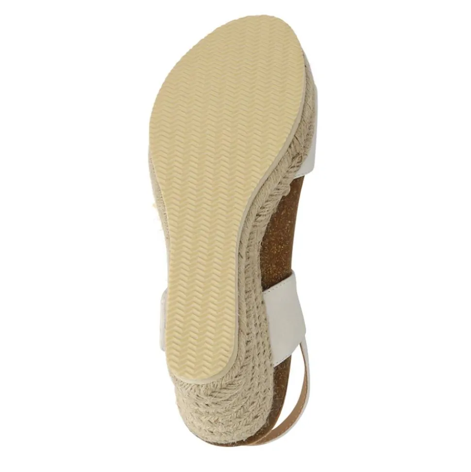 Wedge-Heeled Espadrilles - White