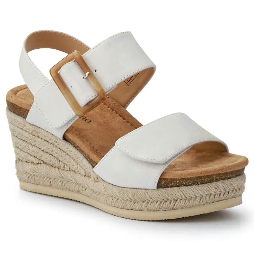 Wedge-Heeled Espadrilles - White