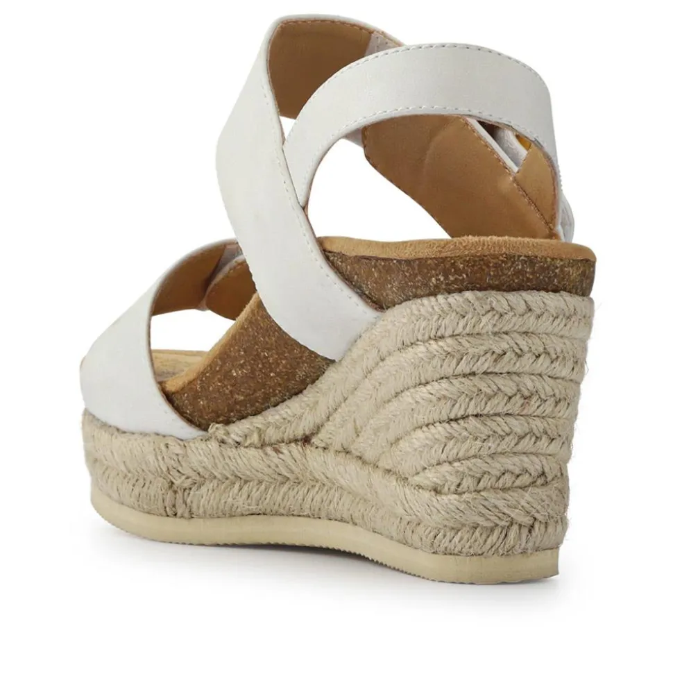 Wedge-Heeled Espadrilles - White