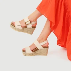 Wedge-Heeled Espadrilles - White