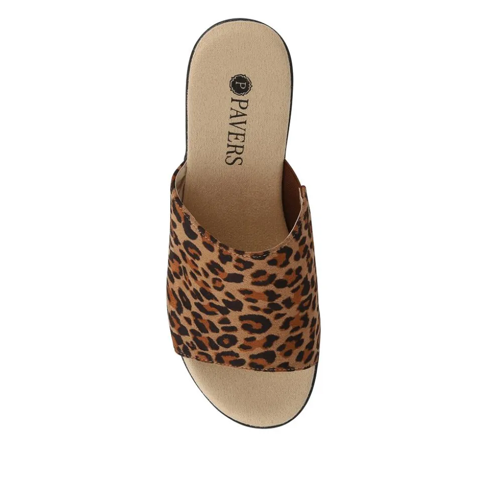 Wedge-Heel Mules - Leopard
