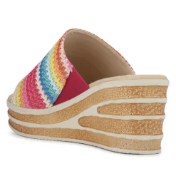 Wedge-Heel Mules - Multi