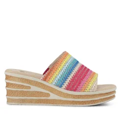 Wedge-Heel Mules - Multi