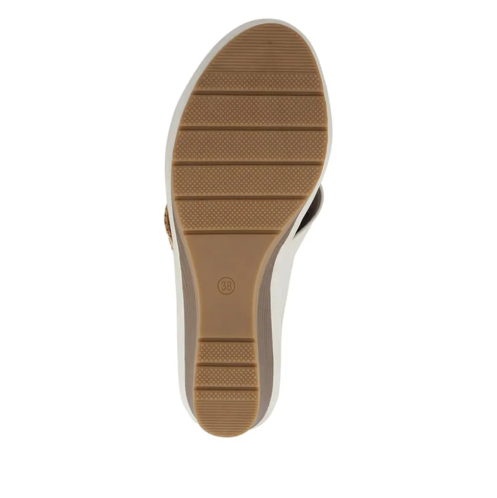 Wedge-Heel Mules - White