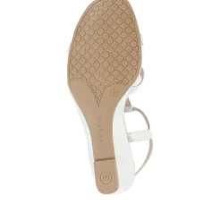 Wedge Heel Sandals - Silver