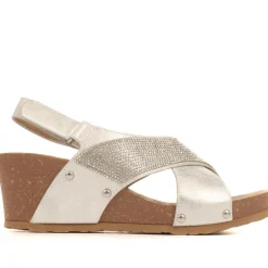 Wedge Sandals - Silver