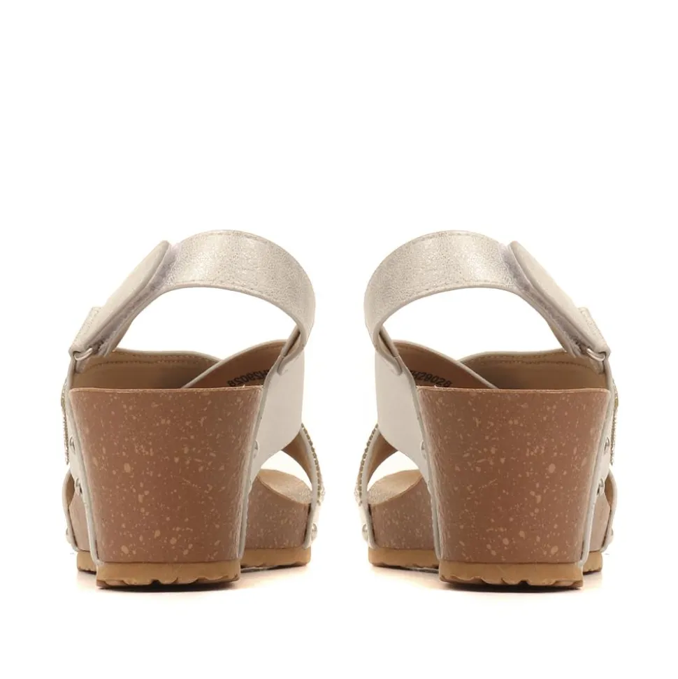Wedge Sandals - Silver