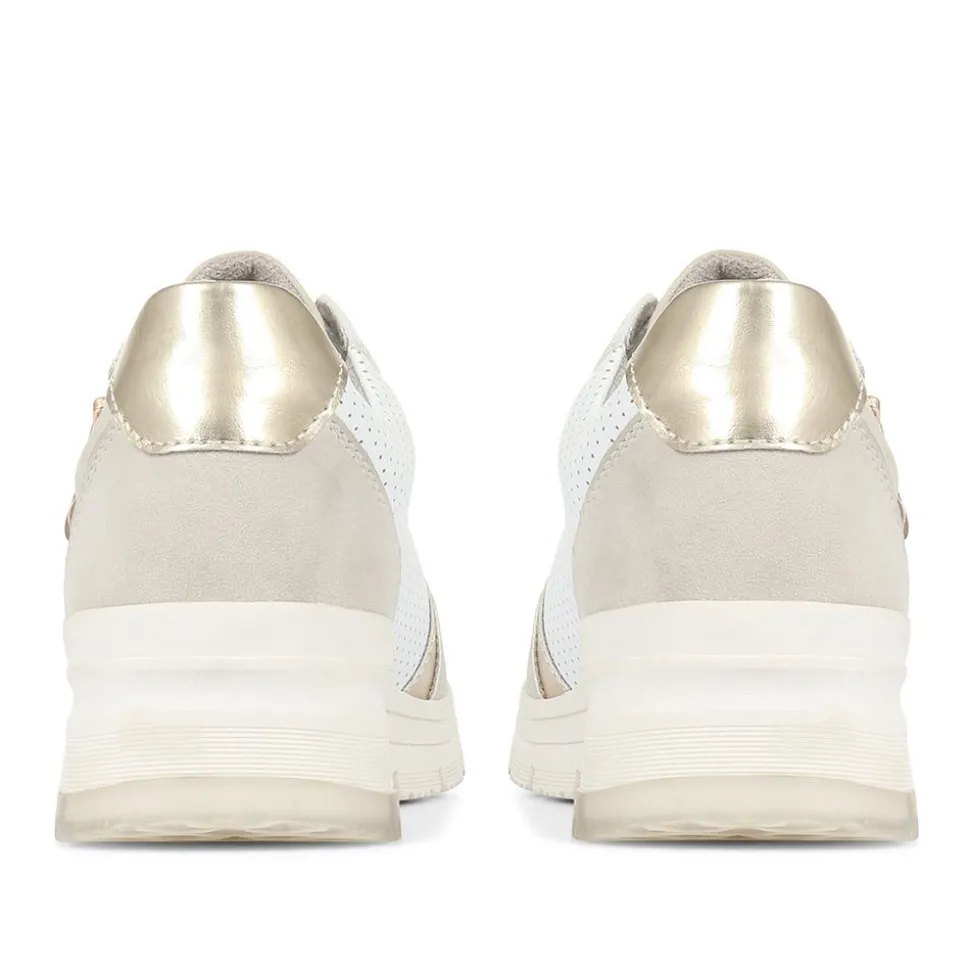 Wedge Trainers - Beige