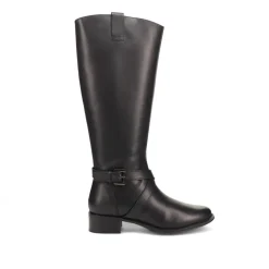 Wide-Calf-Fitting Long Boots - Black