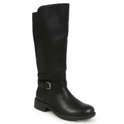 Wide Calf-Fitting Long Boots - Black