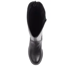 Wide Calf Long Boots - Black