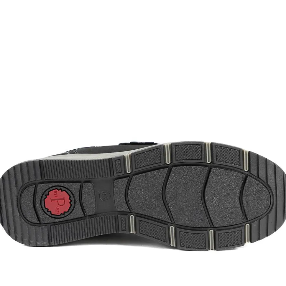 Wide Fit Adjustable Fasten Casual Shoes - Black