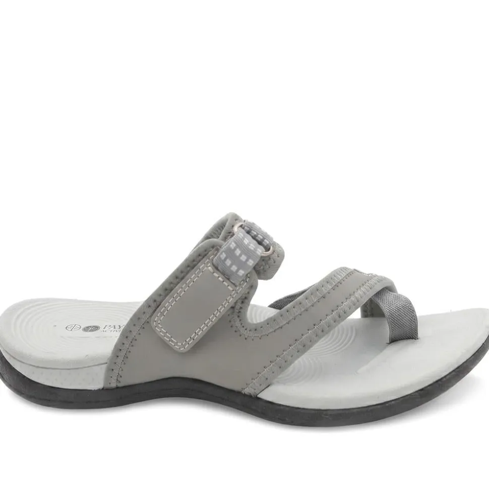 Wide Fit Adjustable Fasten Sandals - Light Grey