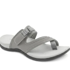 Wide Fit Adjustable Fasten Sandals - Light Grey