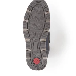 Wide Fit Adjustable Fasten Trainers - Navy