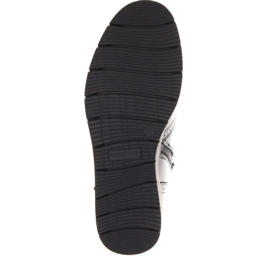 Wide Fit Ankle Boots - Black Patent