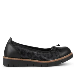 Wide Fit Bow-Detailed Pumps - Black Leopard