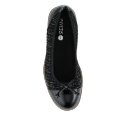 Wide Fit Bow-Detailed Pumps - Black Tweed