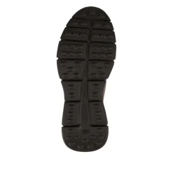 Wide Fit Breathable Leather Lace Up Trainers - Brown