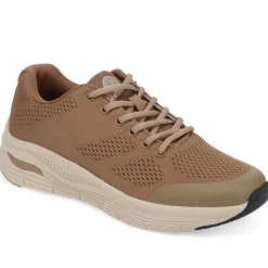 Wide Fit Breathable Trainers - Taupe