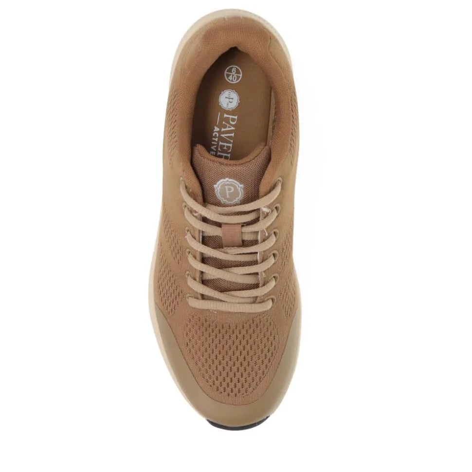 Wide Fit Breathable Trainers - Taupe