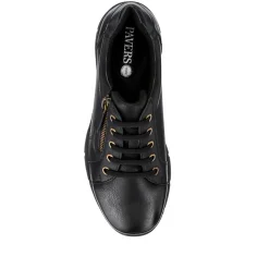 Wide Fit Casual Bungee Lace Shoes - Black