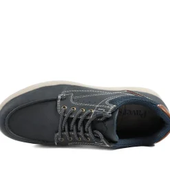 Wide Fit Casual Lace Up Shoes - Navy